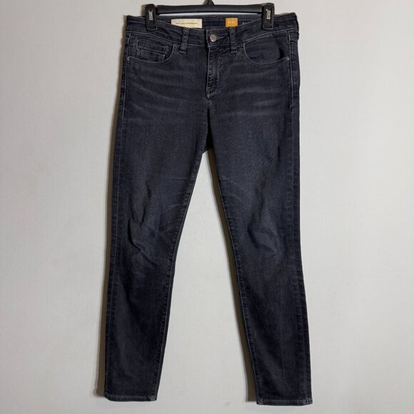 Anthropologie Pilcro and The Letterpress Stet Skinny Jeans Womens 27 Black Denim - Picture 5 of 16